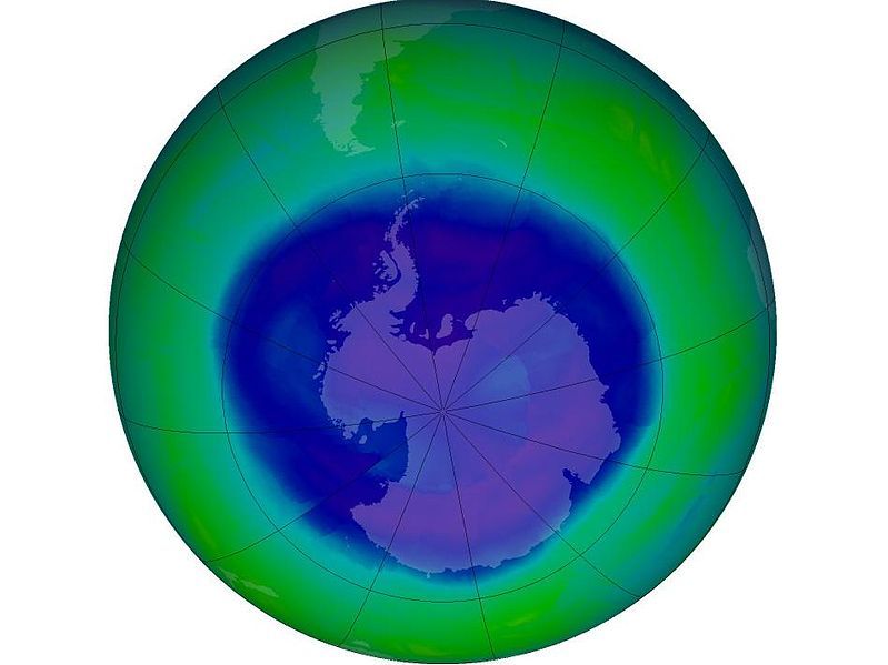 The antarctic ozone hole has been recognised for around 30 years.